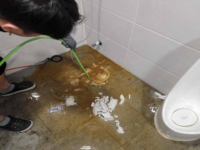 안성 역류 작업사례 4